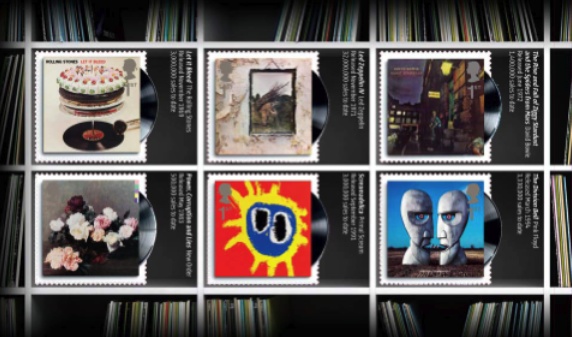 Click to enlarge - Pink Floyd Roal Mail Stamps 2010 with Blur, Coldplay, Led Zeppelin and The Clash amongst others.