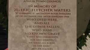 Eric Fletcher Waters Plaque
