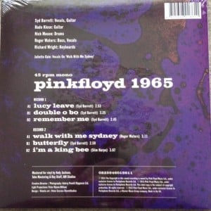 Pink Floyd Recordings 1965 - 0 Rear