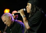 David Gilmour and Mica Paris