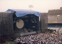 Pink Floyd's stage at Estadio Sarria Espanol FC, Barcelona, Spain on 20-08-1988