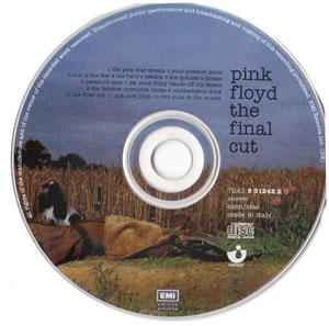 cd art scan pink floyd the final cut