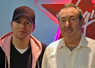 Nick Mason with Ben Jones from Virgin Radio
