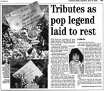 Cambridge Evening News Article - Burial  Cremation/Burial Of Roger Keith Syd Barrett