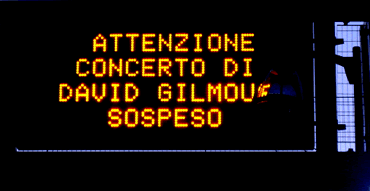 Gilmour's Venice Shows Rescheduled