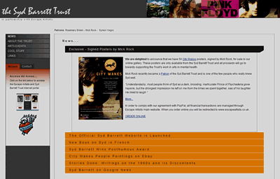 The Syd Barrett Trust New Website