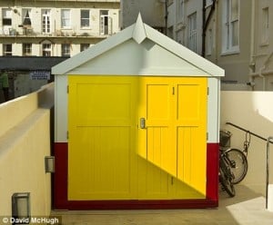 David Gilmour's Bright Yellow Beach Hut