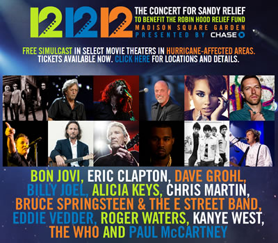 12.12.12 Roger Waters New York Benefit Concert