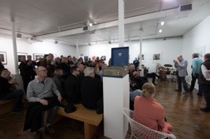 16 - Audience at St Pauls Gallery as talk concludes