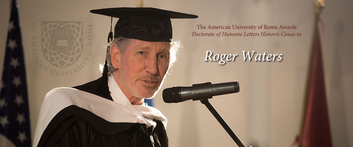 Roger Waters - Honorary Degree - The American University of Rome