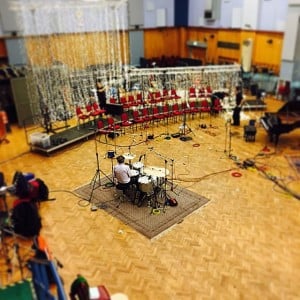 Nick Mason Drumming in Abbey Road Studios