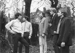 Pink Floyd in 1965: Syd Barrett, Nick Mason, Roger Waters, Bob Klose, Richard Wright
