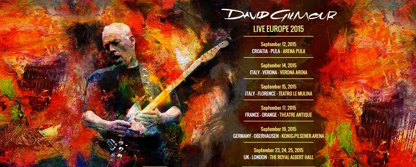 David Gilmour Tour 2015 Europe