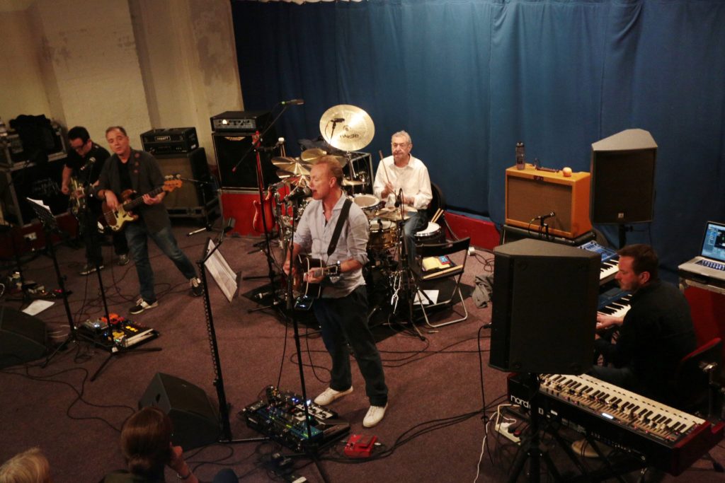 Nick Mason rehearsing with his Saucerful of Secrets band