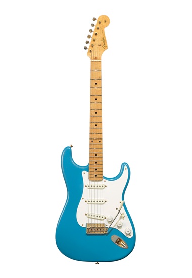 Fender Electric Instrument Company, Stratocaster, Fullerton CA, 1957. A solid-body electric guitar known as the Ex-Homer Hayes