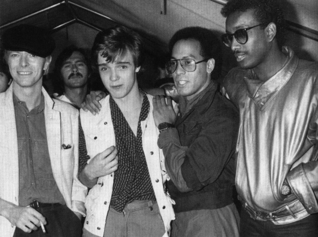 Guy Pratt with David Bowie