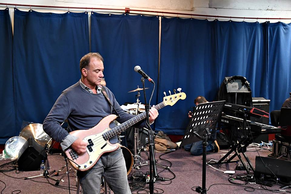 Guy Pratt playing his bass guitar called "Betsy"