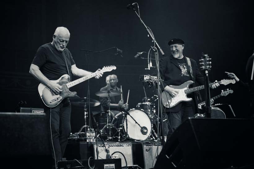 David Gilmour with Richard Thompson at the Royal Albert Hall September 2019