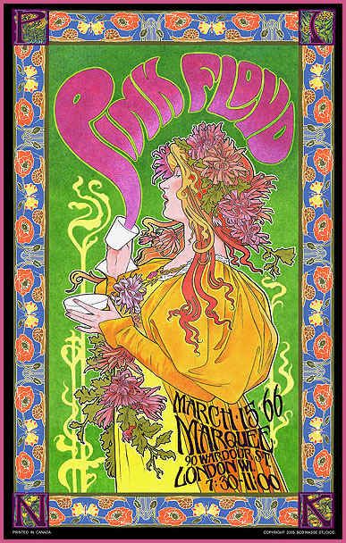 1966 Pink Floyd Marquee Poster