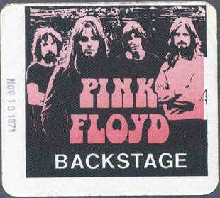 Pink Floyd Backstage Passes