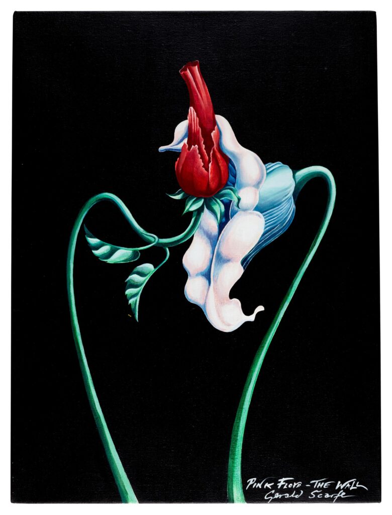Lot 320 Gerald Scarfe Pink Floyd – The Wall The Flowers, oil on canvas