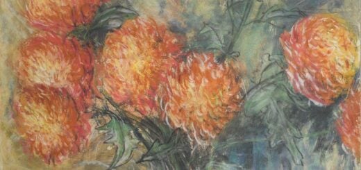 Syd Barrett : Orange Dahlias in a Vase