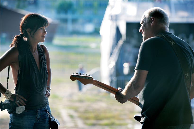 Polly Samson and David Gilmour