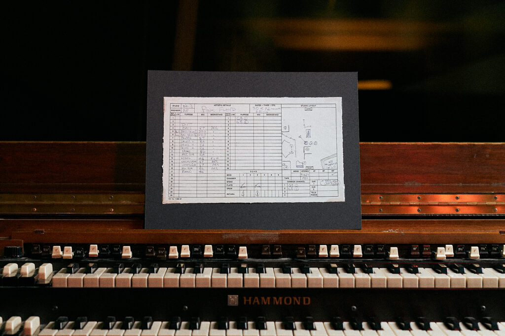 Abbey Road Pink Floyd Dark Side of the Moon Session Sheet