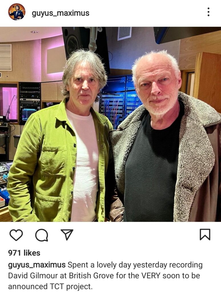 David Gilmour at British Grove Studios