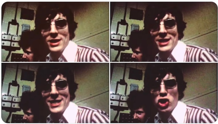 Syd Barrett with old friend Pip