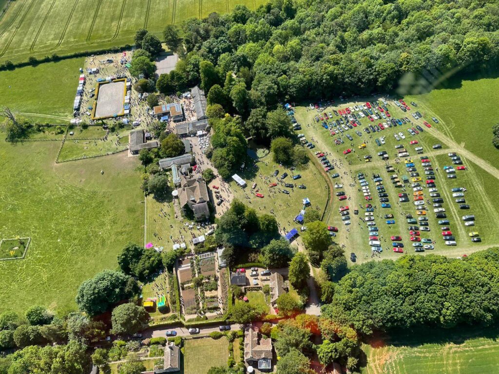 Middlewick House from Above [ Pic  Wiltshire Air Ambulance ]