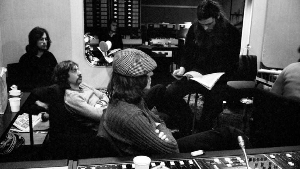 1975 Pink Floyd at Abbey Road recording Wish You Were Here