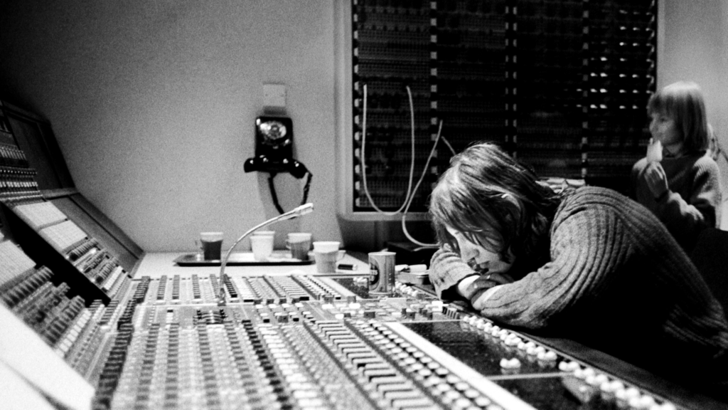 1975 Roger Waters at Abbey Road mixing Wish You Were Here