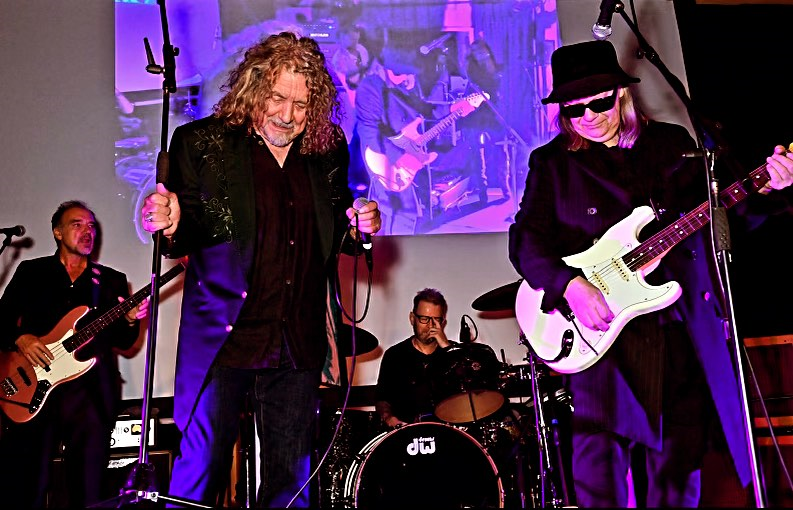 Guy Pratt Robert Plant Andy Taylor Cancer Concert 2023