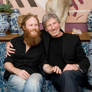 Harry Waters with father Roger Waters