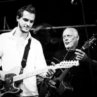 Matt Gilmour with father David Gilmour