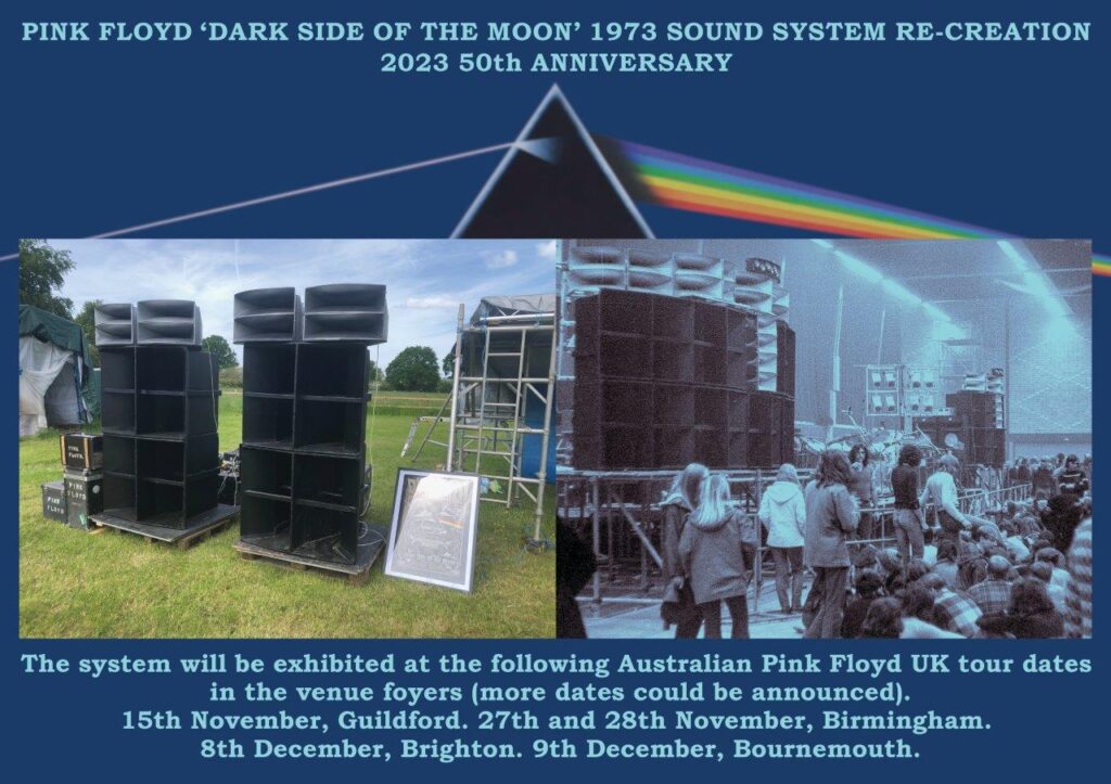 Pink Floyd Dark Side of the Moon Sound System 1973