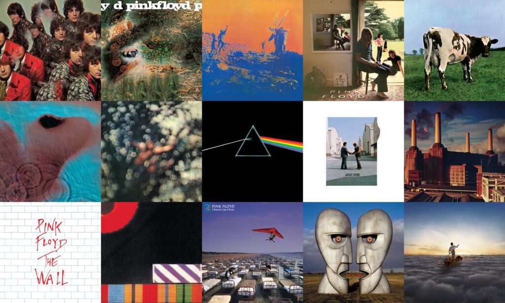 Pink Floyd Studio Albums Cover Art