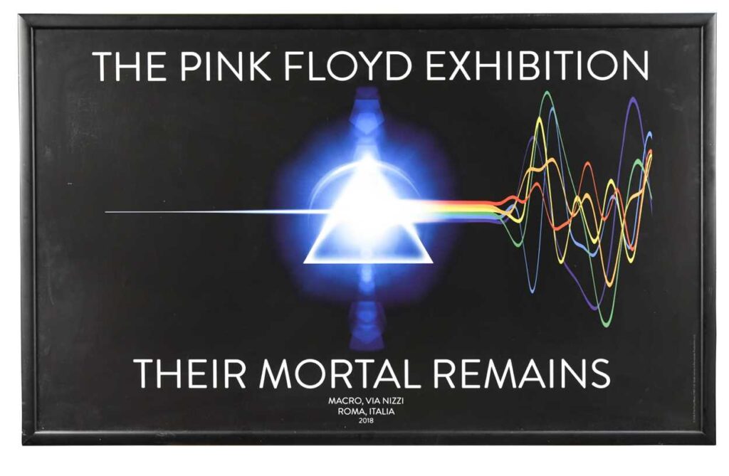 Pink Floyd interest: Their Mortal Remains exhibition poster, Rome 2018