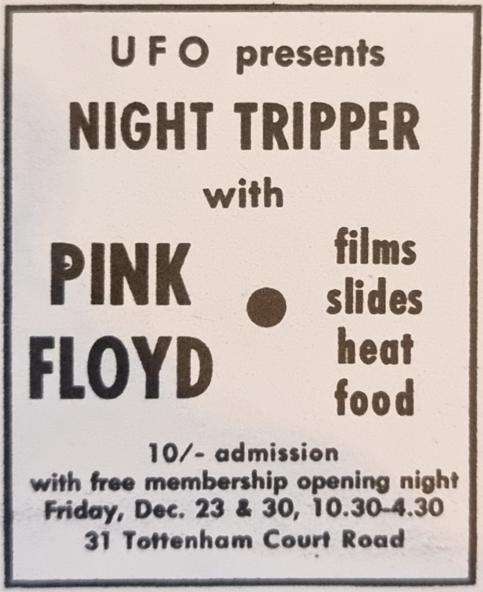 23 December 1966 UFO Club Opening Night with Pink Floyd