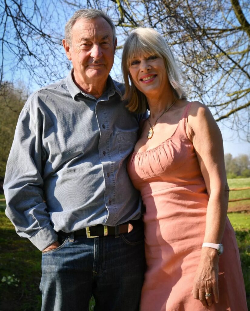 Nick Mason with wife Annette Mason at Middlewick House Open Gardens