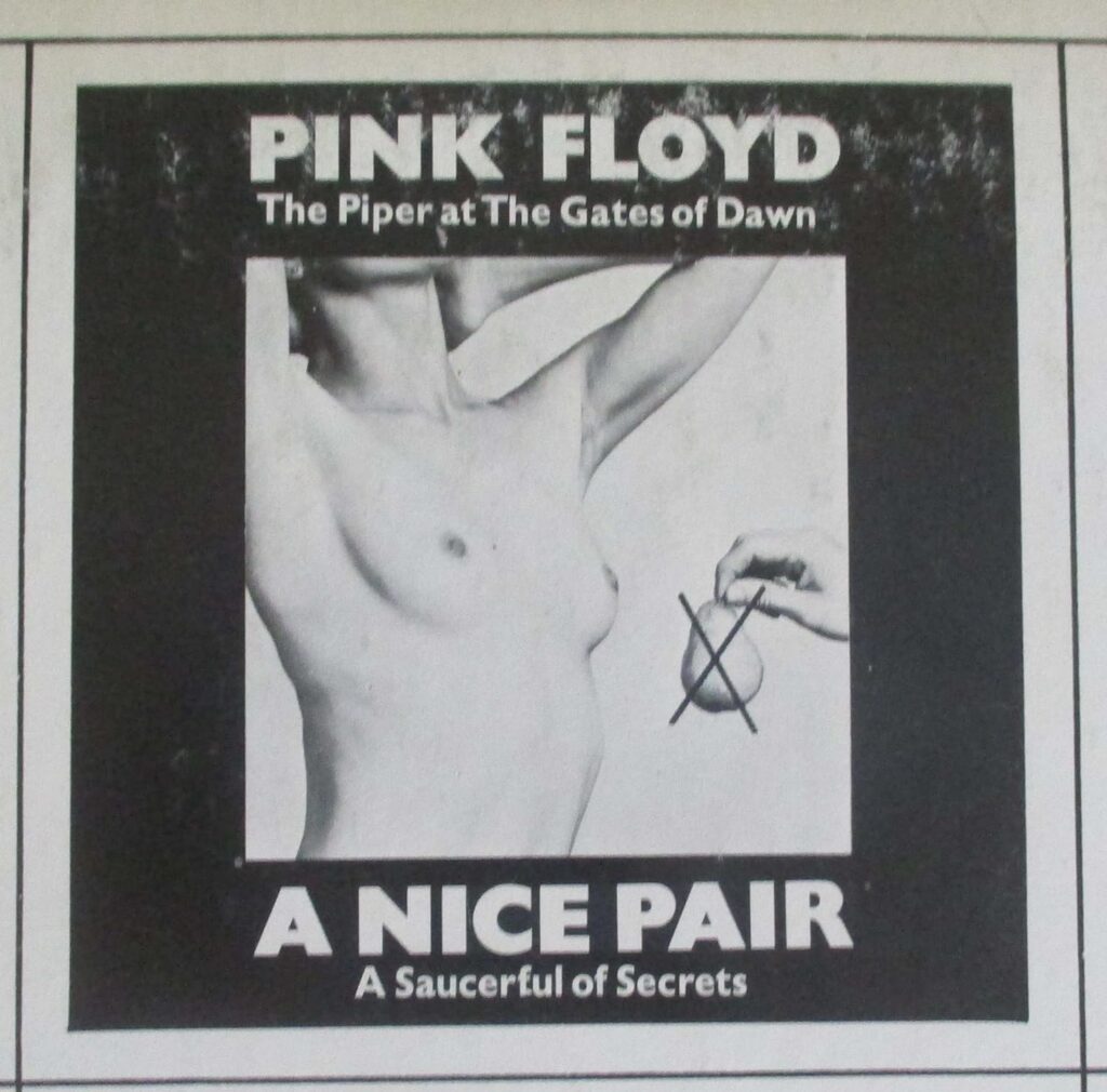 Pink Floyd A Nice Pair Compilation 1973 Inside LP