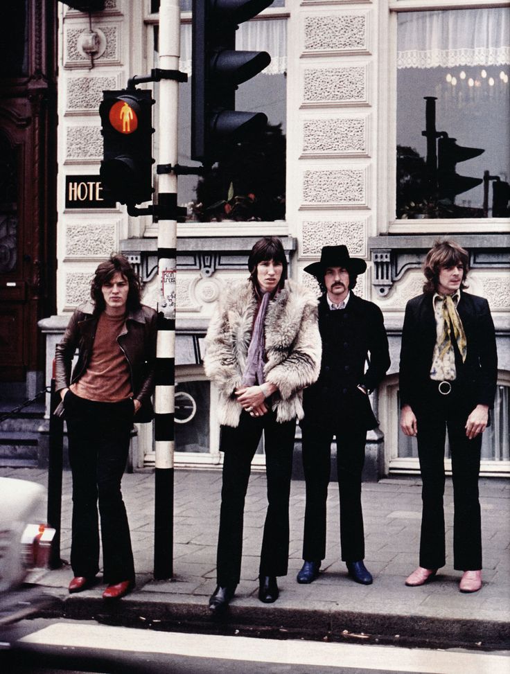 1968 Pink Floyd in Amsterdam on World Tour 1968