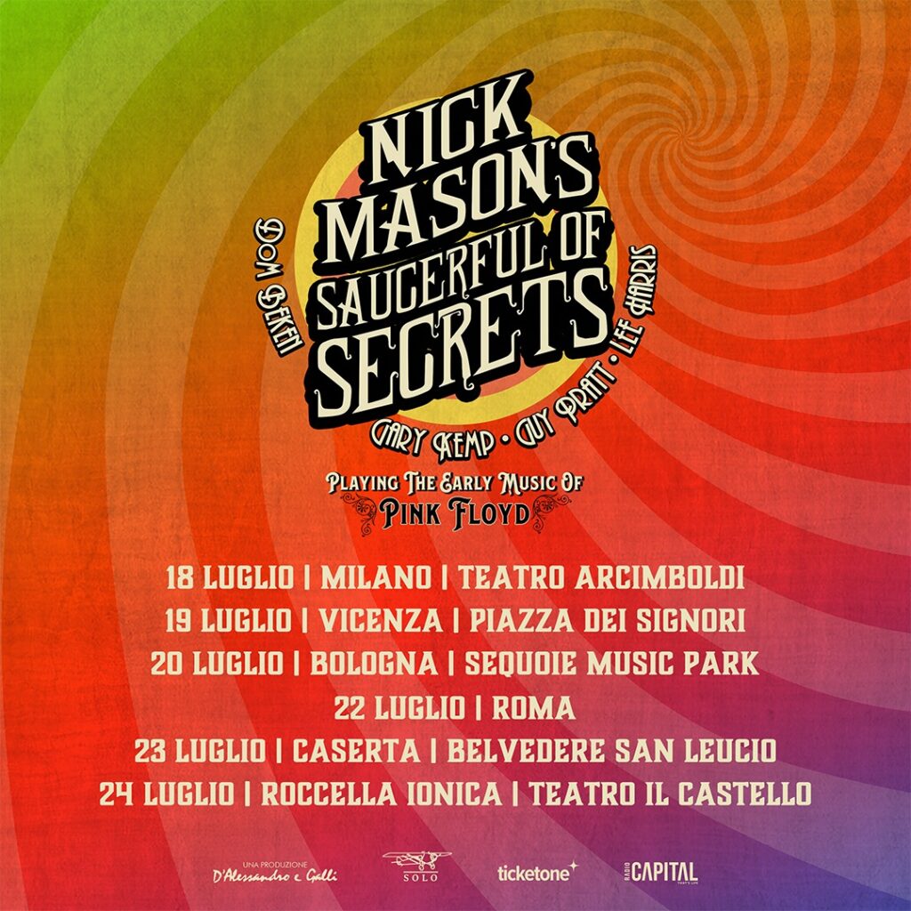 Nick Mason Saucerful of Secrets 2024 Tour Dates