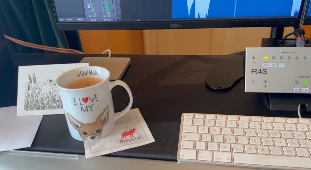 Roger Waters Desktop I Love my Chihuahua Mug and Personalised Coaster