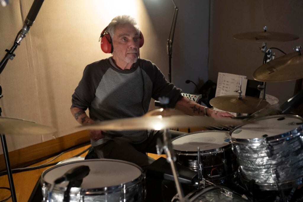 Steve Gadd on Drums at Grove Studios recording new David Gilmour 2024 Album