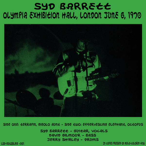 Syd Barrett Olympia Exhibition Hall 6th June 1970