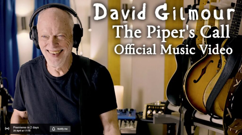 David Gilmour Luck and Strange single The Pipers Call
