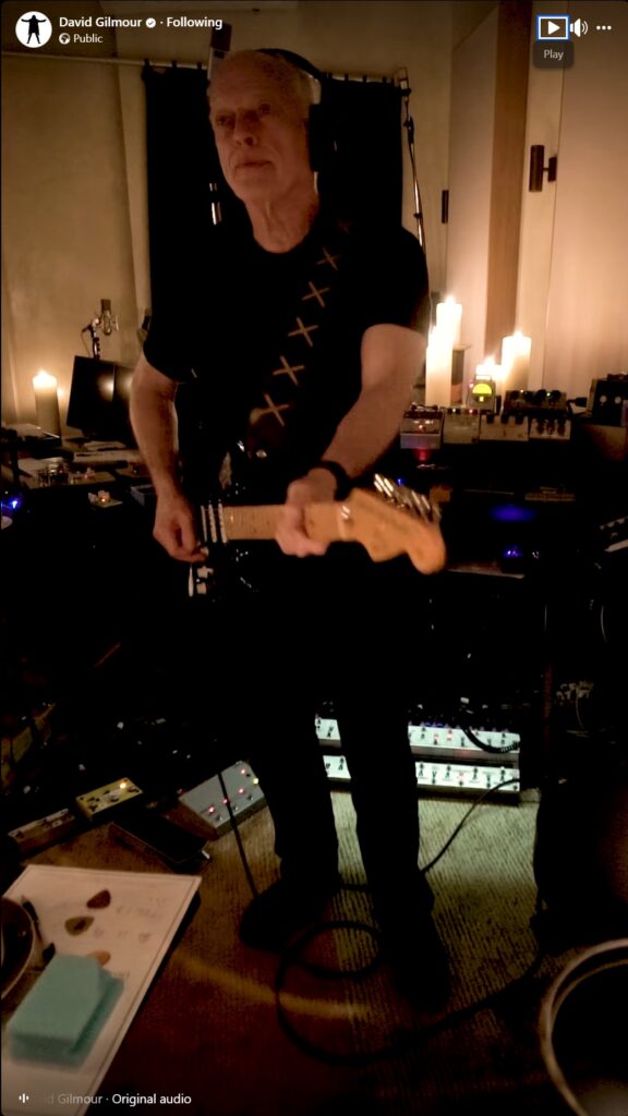 David Gilmour in Studio saying I'm Ready