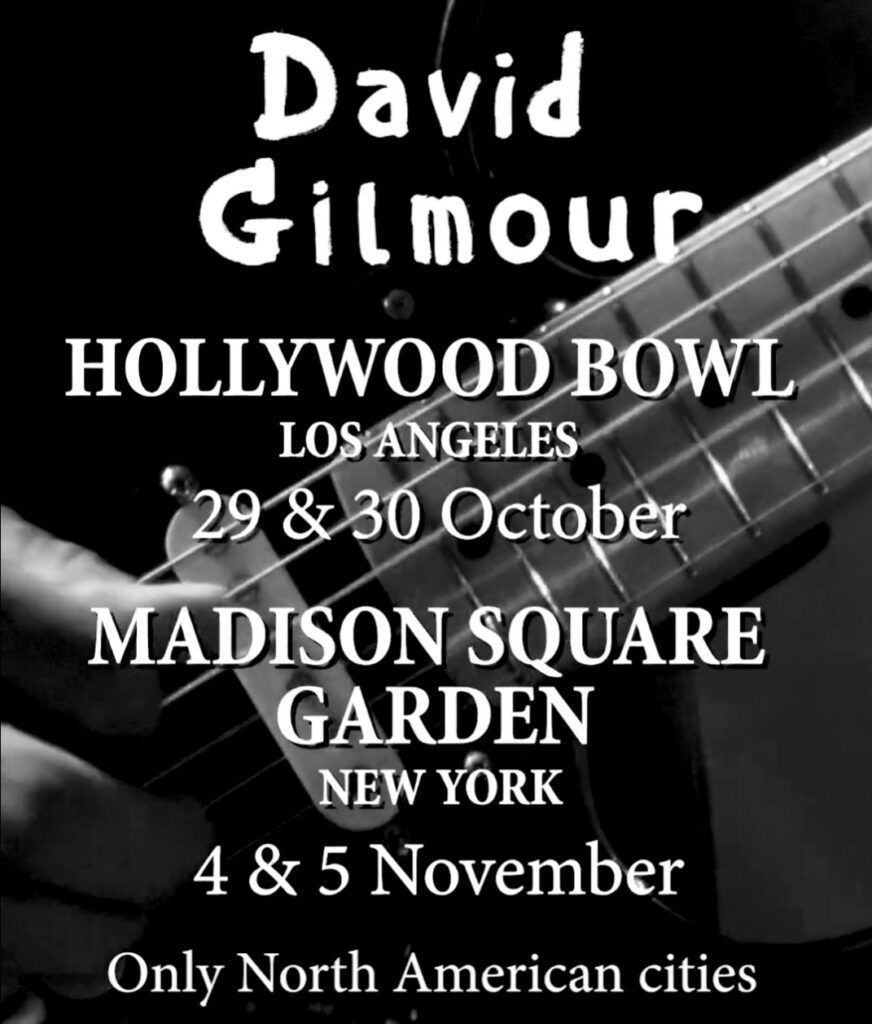David Gilmour USA Tour 2024